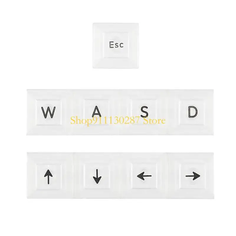 J1HC 9 teclas DSA WASD/ ESC/direcciones Teclas retroiluminadas para interruptores Cherry MX - imagen 4