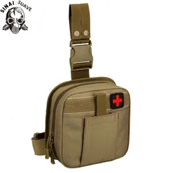 Bolsa de pierna MOLLE impermeable para primeros auxilios y senderismo
