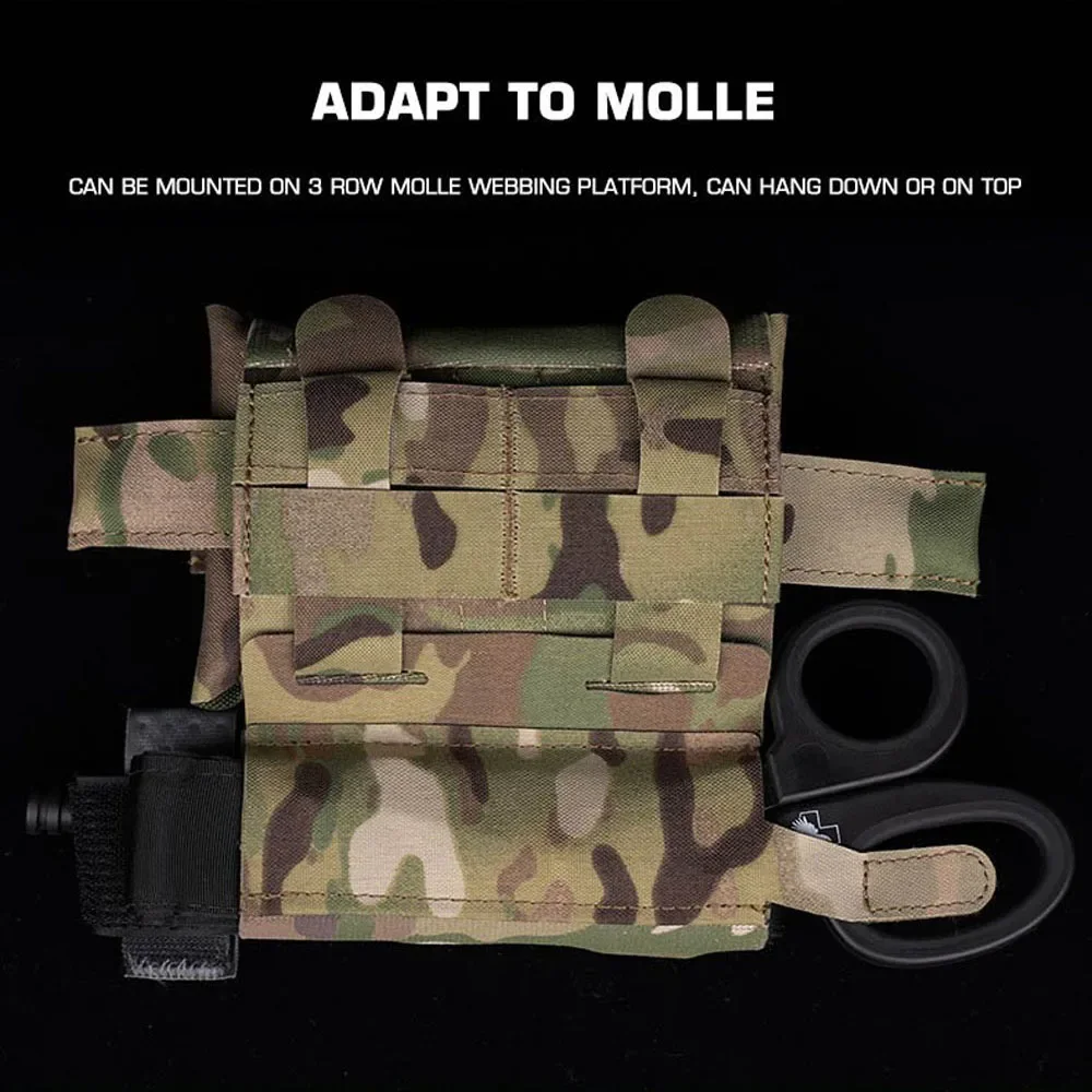 Soporte de torniquete elástico táctico MOLLE, acceso rápido, caza al aire libre, Camping, senderismo, supervivencia, bolsa médica de emergencia, accesorio - imagen 5