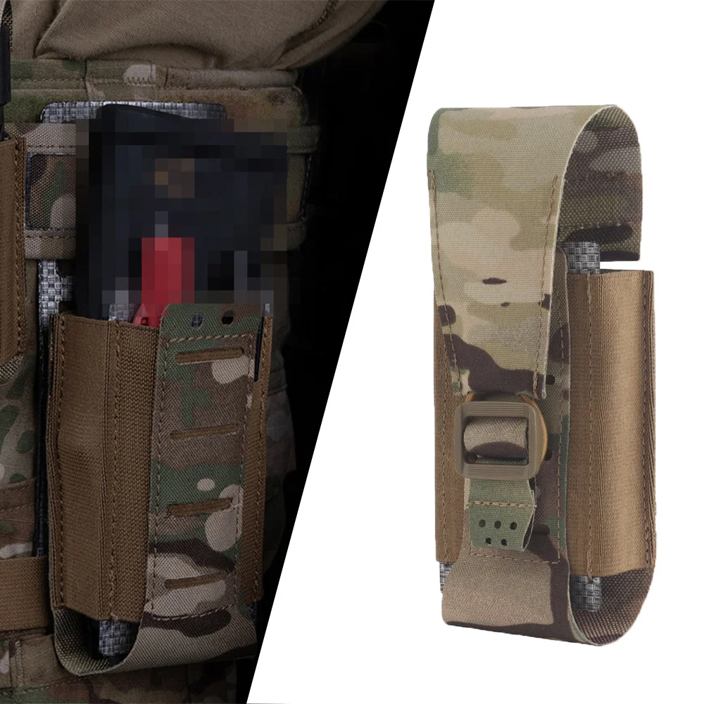 Bolsa para revistas multifunción individual 5,56, tapa reemplazable, cordón elástico, equipo de caza, bolsa de accesorios para revistas