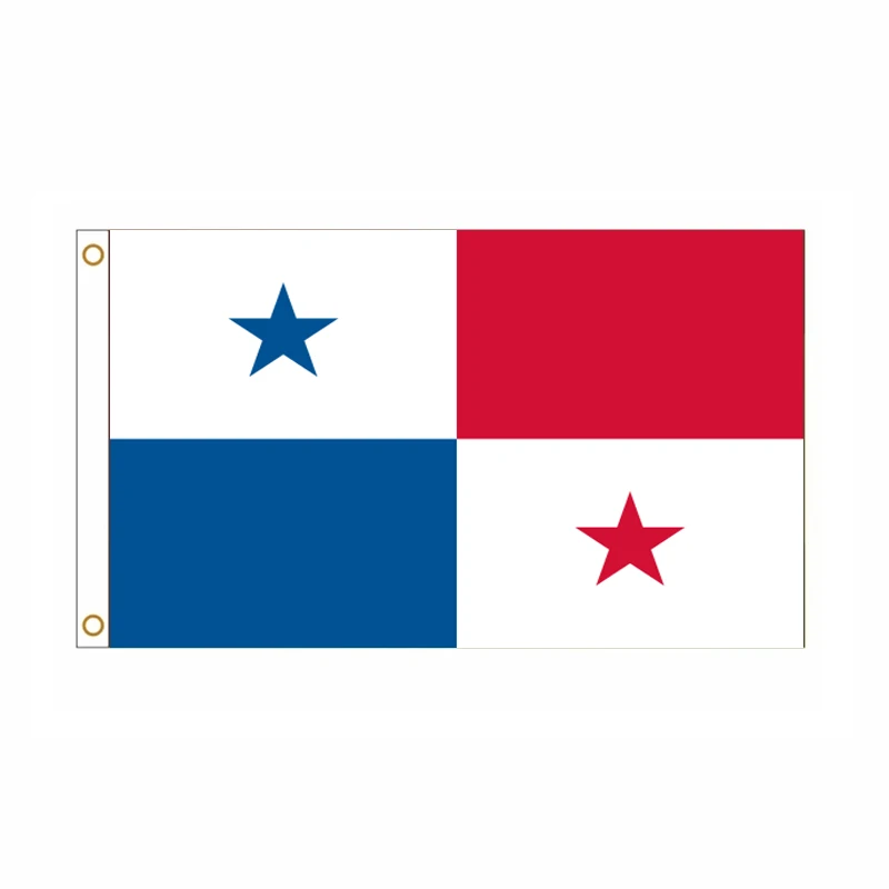 5 unids/lote bandera nacional de Panamá 90x150cm bandera de Panamá bandera nacional de la República de Panamá al por mayor - imagen 2