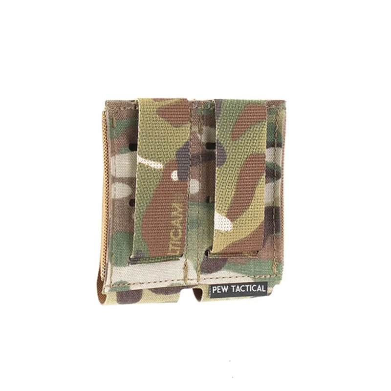 Cinturón táctico doble bolsa Molle de 9MM bolsa para artículos diversos bolsa de partición elástica camuflaje al aire libre - imagen 5