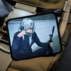 Parche táctico anime militar con velcro para brazalete