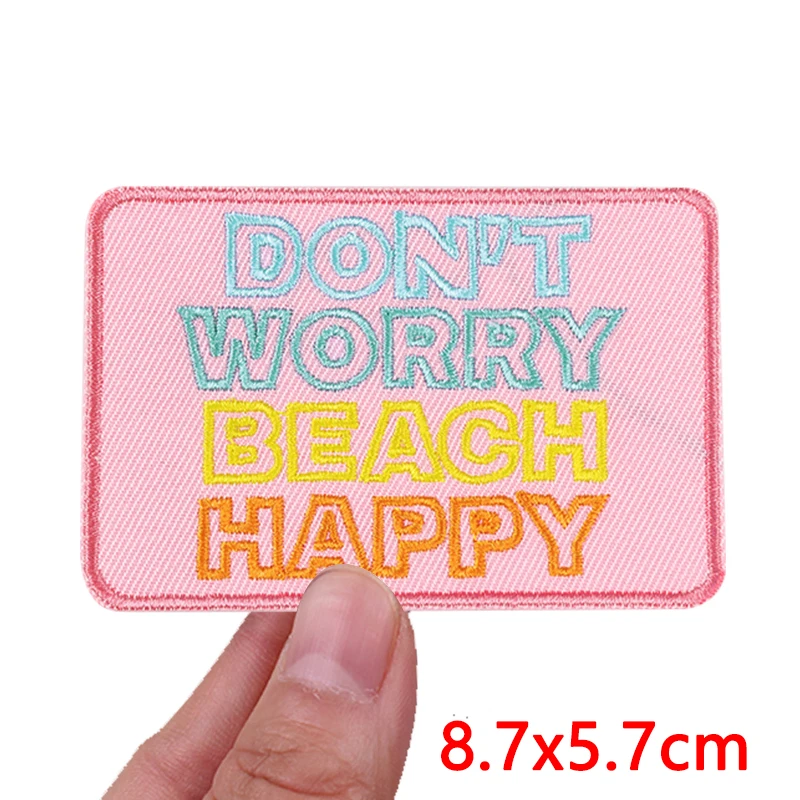 Parche de letras personalizado DIY, parches bordados de vaquera y vaquero, parches para planchar para ropa, parches de dibujos animados, chaquetas, insignias para coser - imagen 4