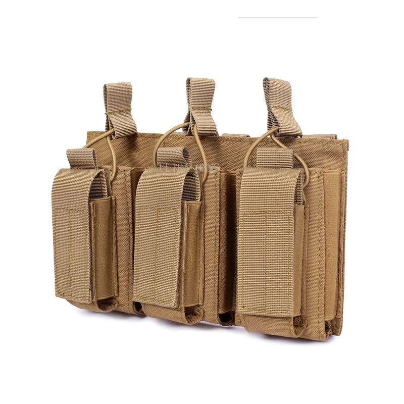 Bolsas para revistas M4 M14 M16 AK AR, bolsa táctica Molle individual, doble capa, soporte para cartuchos CS de caza - imagen 2