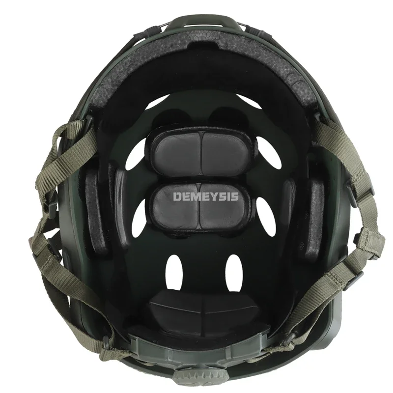 Casco táctico FAST PJ ajustable para caza al aire libre, equipo de protección para la cabeza de combate de Paintball, cascos deportivos de tiro CS Wargame - imagen 5