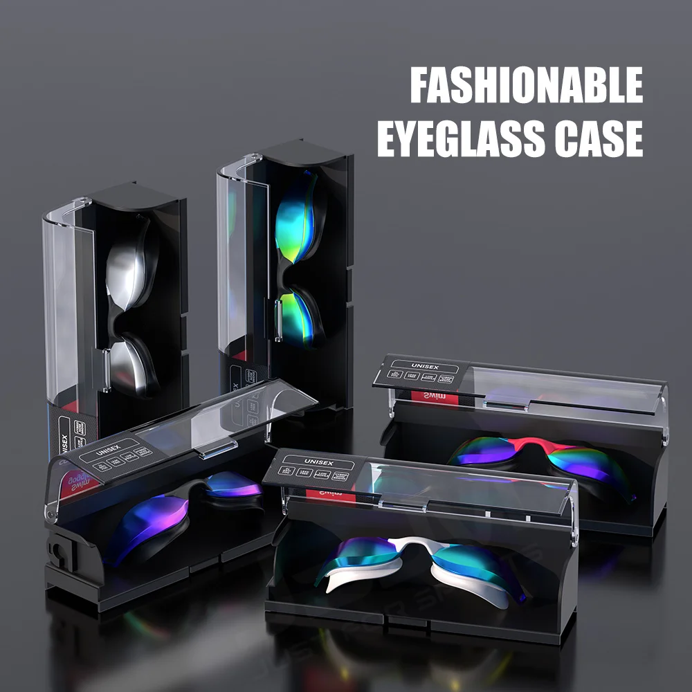 JSJM-gafas de natación antiniebla profesionales para adultos, gafas de natación de silicona ajustables impermeables con lente gran angular HD para hombres y mujeres - imagen 3