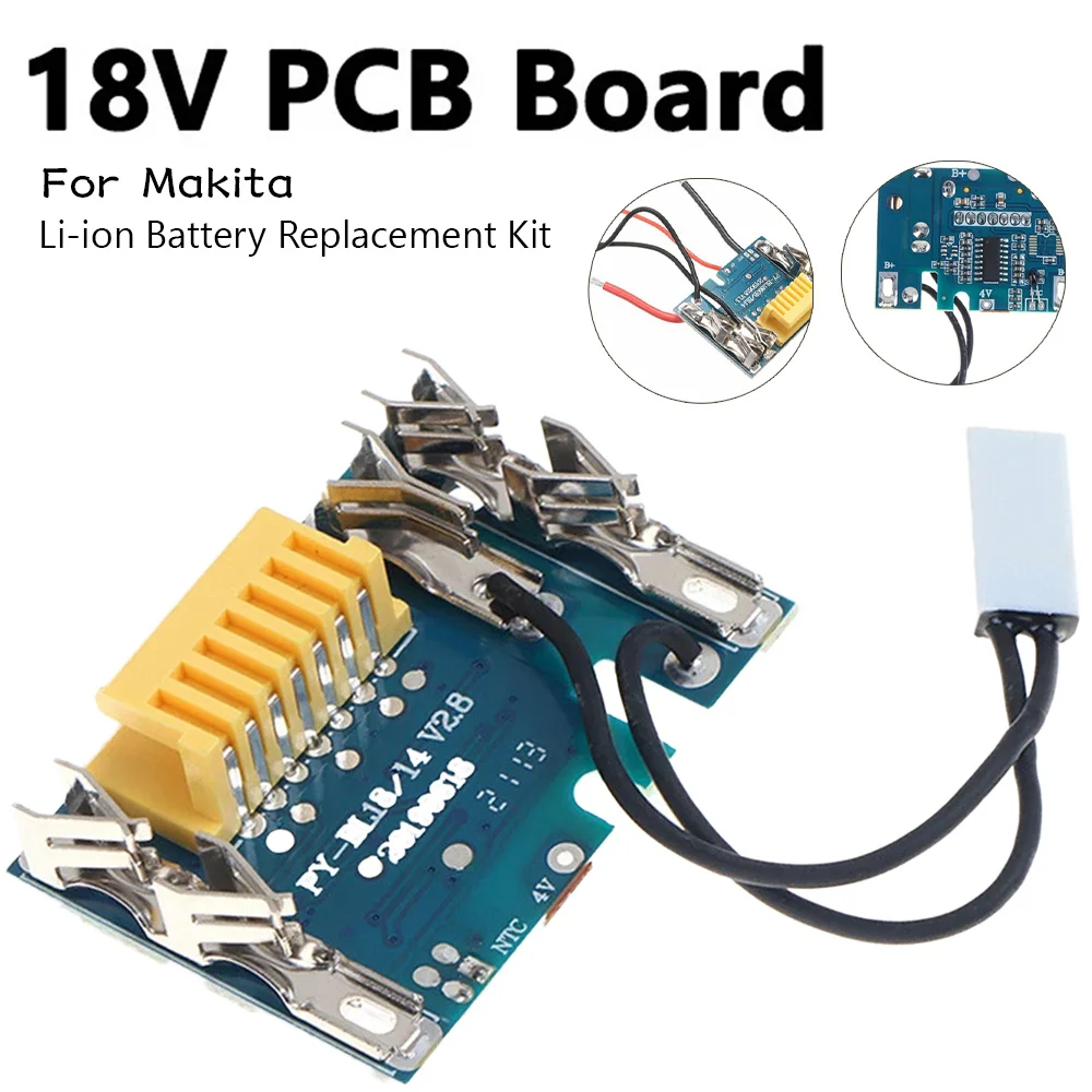 Kit de reemplazo de batería de iones de litio, Kit de reparación de placa de circuito de protección de carga, piezas para batería Makita de 18V