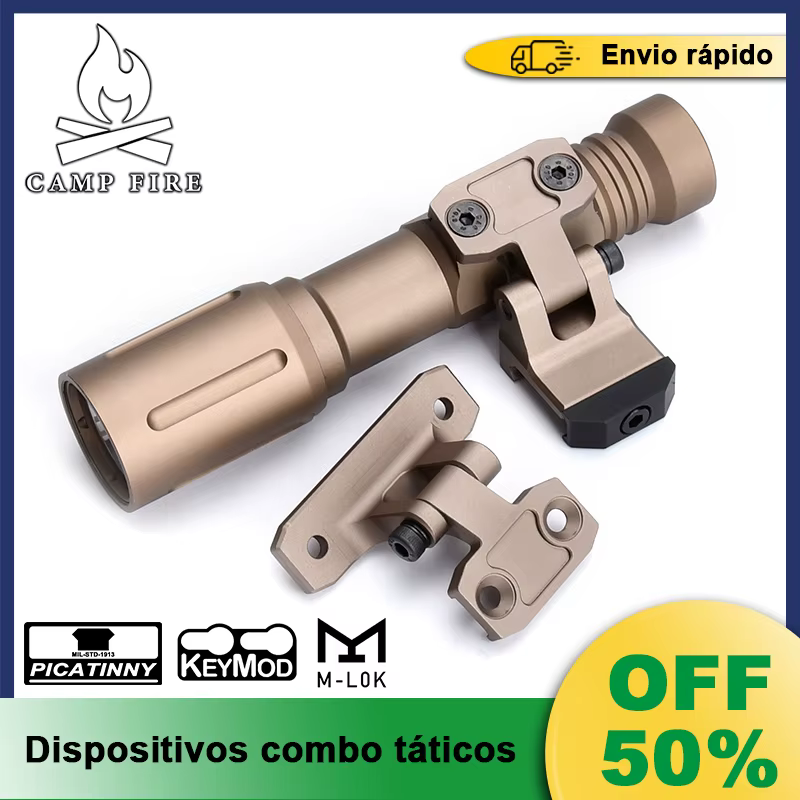 Modlit PLHv2 linterna táctica rifle base con clic Picatinny M-LOK