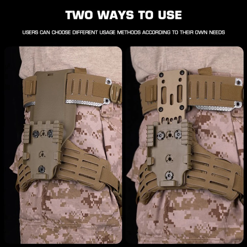 Pata de caída táctica para adaptador de funda Modular de Metal, Kit de sistema QLS, Molle, caza, Airsoft, ARC, RTI, accesorios de montaje de servicio - imagen 5