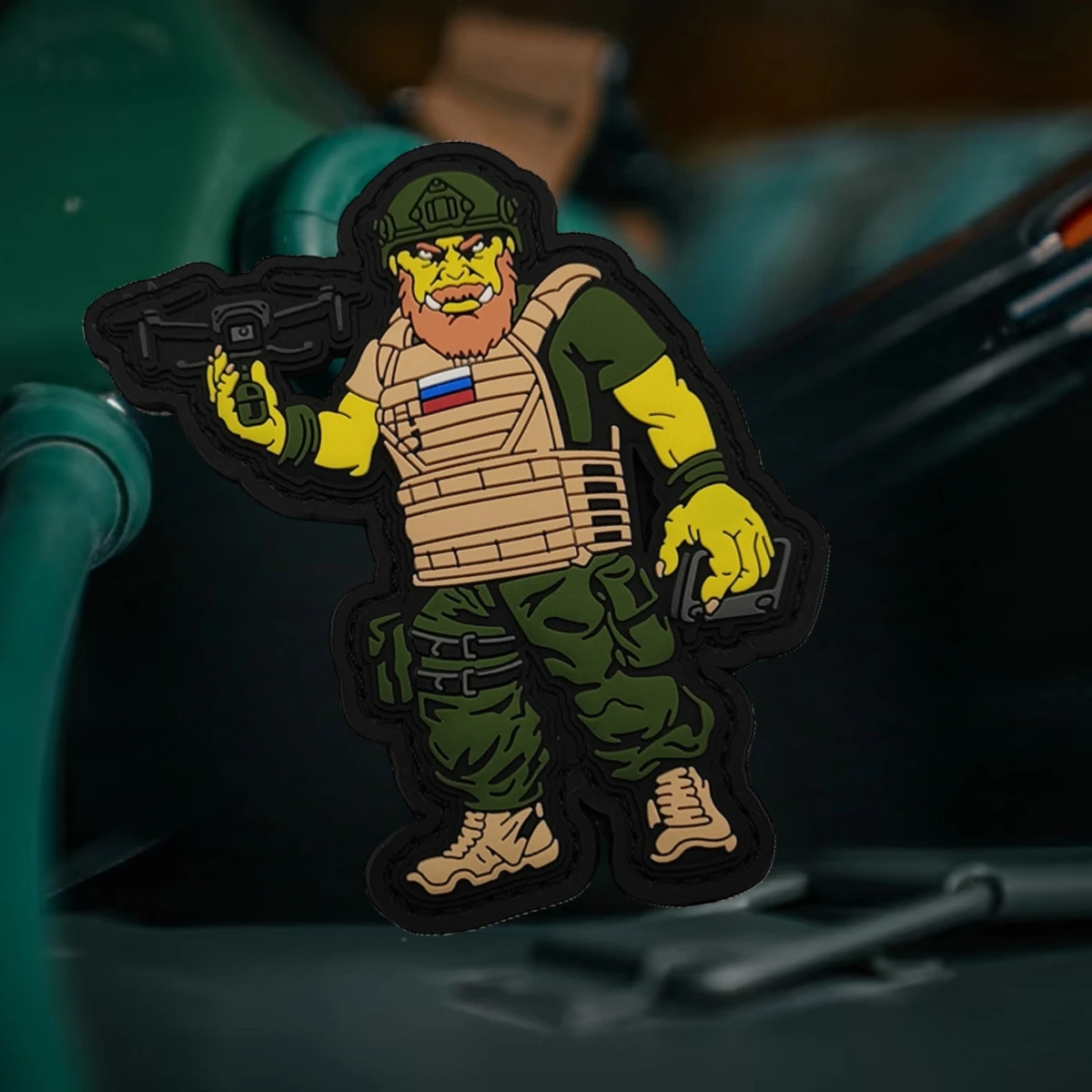 Parche de operador de Dron, insignia de moral de Chevron ruso, brazalete táctico militar, parches de bucle de gancho de PVC para ropa, pegatinas para mochila - imagen 5