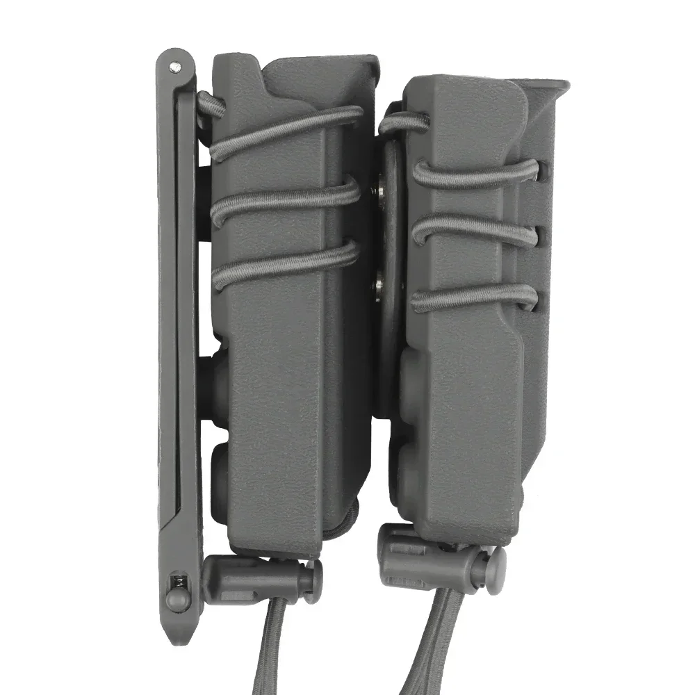 Bolsa táctica para pistola, Rifle, revista, Molle, tapa abierta, funda cartuchera para M4 AR15 5,56 9mm GL.40 Cal, accesorios de caza - imagen 4