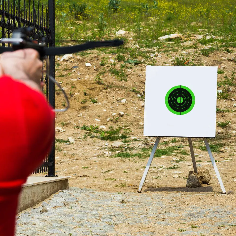 200 Uds. Pegatinas de objetivos de salpicaduras, papel de destino de 3 pulgadas, pegatinas de práctica de tiro con arco, pegatina de tiro de salpicaduras, suministro de entrenamiento de caza - imagen 3