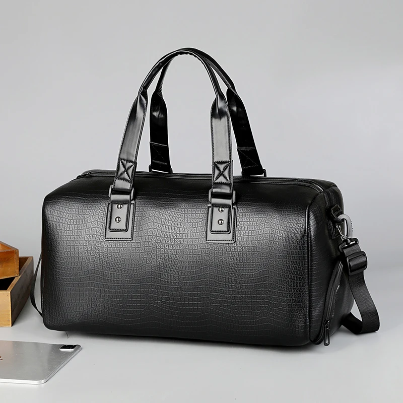 Bolsa de gimnasio para Fitness, zapatos de bolsillo para exteriores, equipaje de viaje de corta distancia, bolsos de hombro tipo bandolera, bolso grande de fin de semana para viaje de negocios - imagen 2