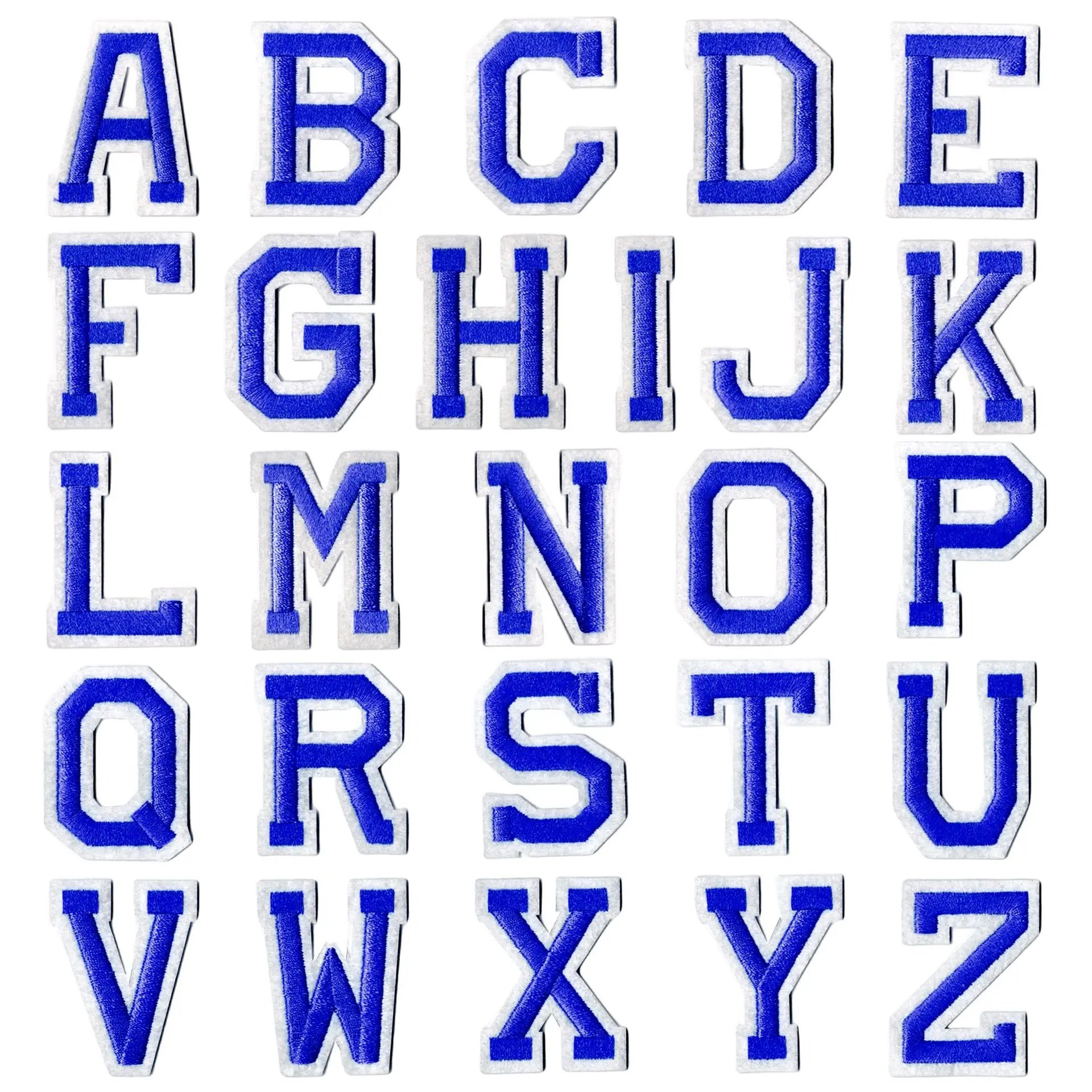 Nuevo 26 Uds A-Z parches bordados con letras en inglés sombreros zapatos bolsos uniforme bordado decorar parches para planchar DIY coser apliques - imagen 5