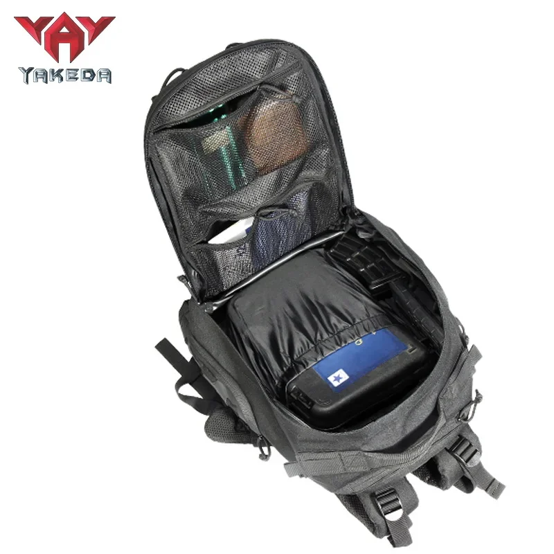 Mochila táctica YAKEDA 600D MOLLE, paquete de asalto, 40L, impermeable, para viajes al aire libre, Camping, escalada, senderismo, mochila para hombre - imagen 4