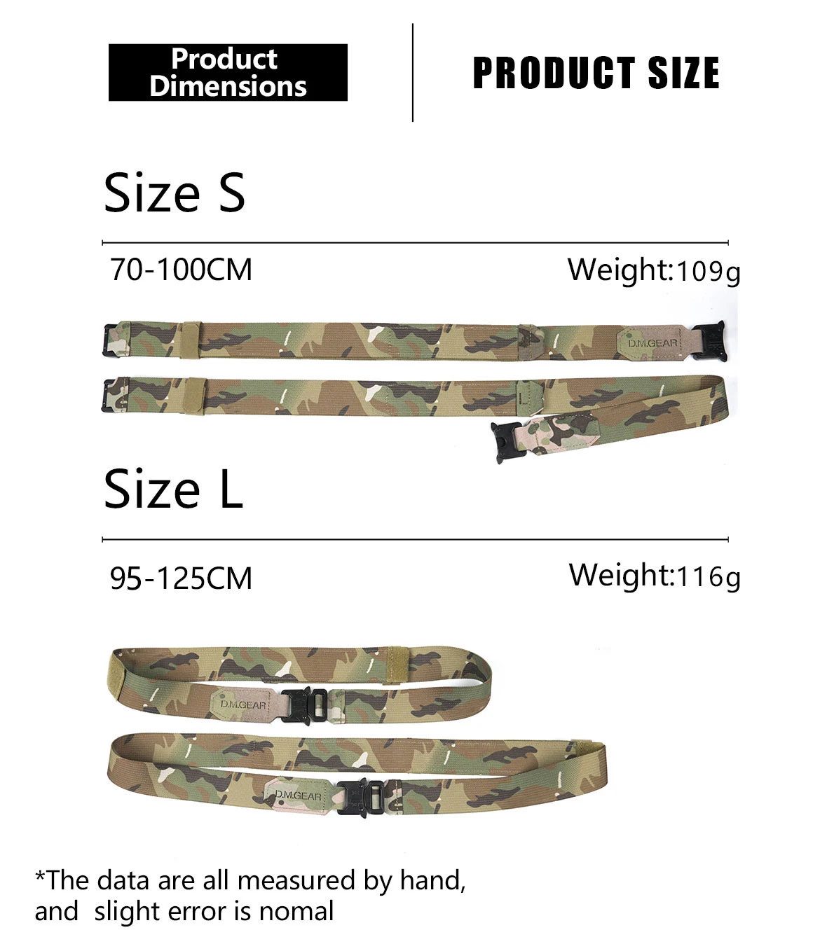 Cinturón Táctico - Vista angular