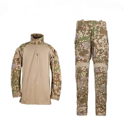 Traje de combate táctico G3 nailon anti-IR camuflaje nocturno arena