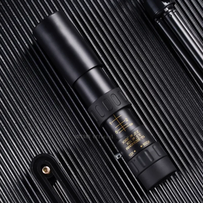 Telescopio Monocular profesional de vidrio Spyglass, binoculares potentes portátiles HD de largo alcance con Zoom 10-300X, visión nocturna baja para caza - imagen 2