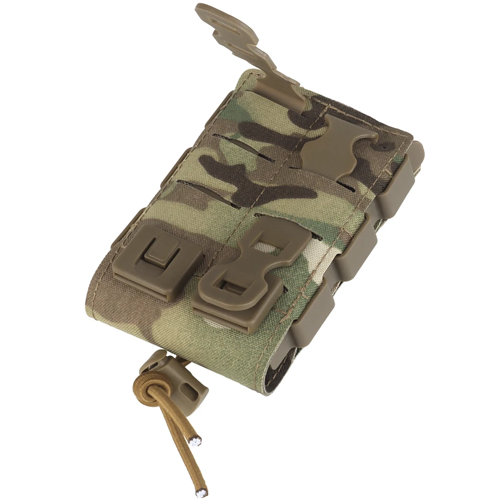Bolsa táctica para cargador de un solo Rifle, bolsa elástica para Airsoft Molle 5,56, 1 unidad, 2 unidades, M4, M14, M16, AR15 - imagen 5