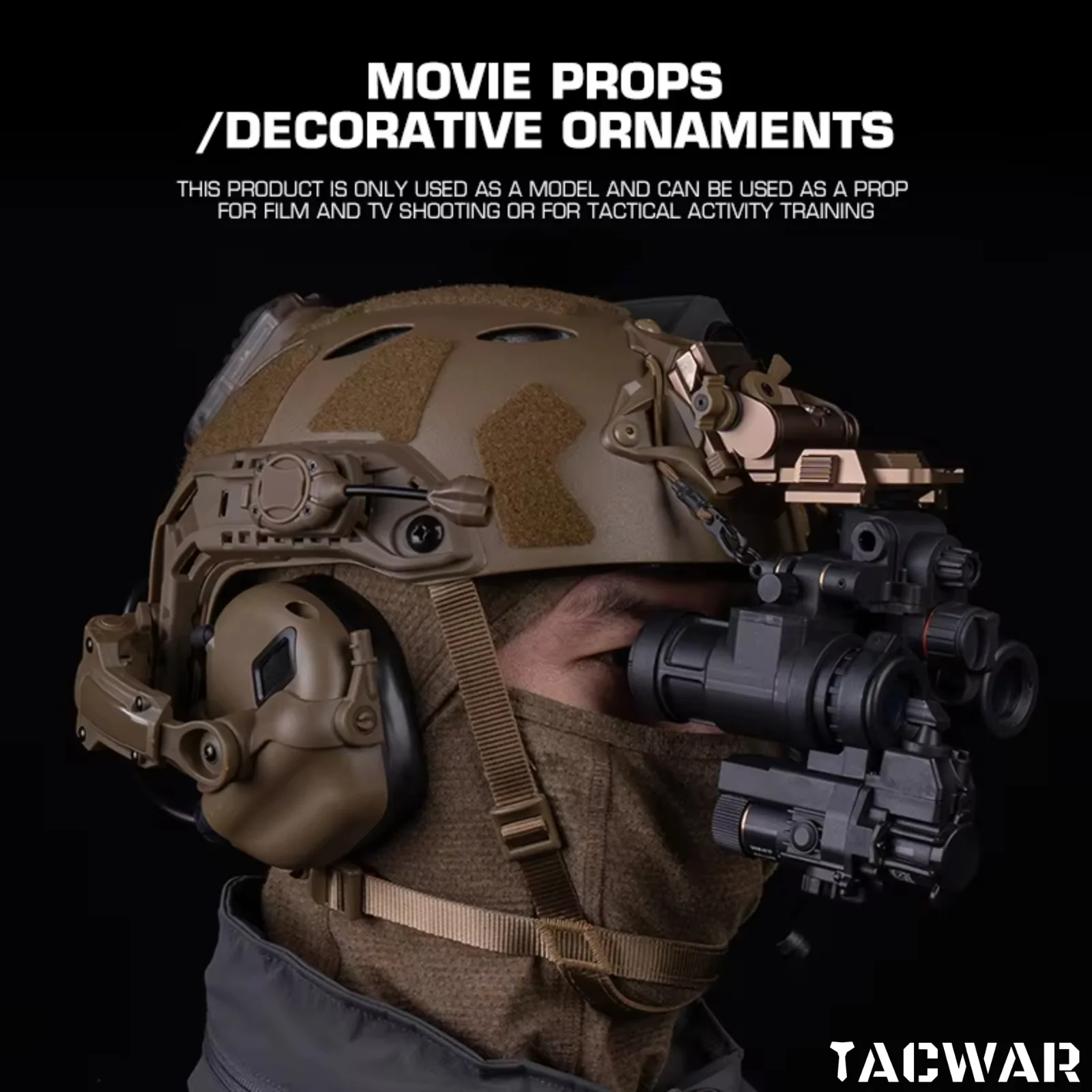 AN/PVS31 Gafas de visión nocturna binoculares de doble tubo, accesorios simulados con fusión térmica, casco Airsoft, accesorios para caza, Cosplay - imagen 4