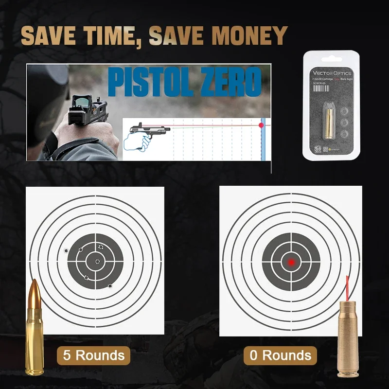 Óptica vectorial potente láser táctico mira láser caza láser rojo vista de orificio golpe colimador de entrenamiento seco - imagen 2