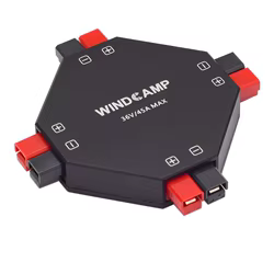 WINDCAMP AP-4 Divisor de potencia compatible con 15A, 30A, 45A AP Conector de alimentación Fuente de alimentación Distribuidor HAM Radio