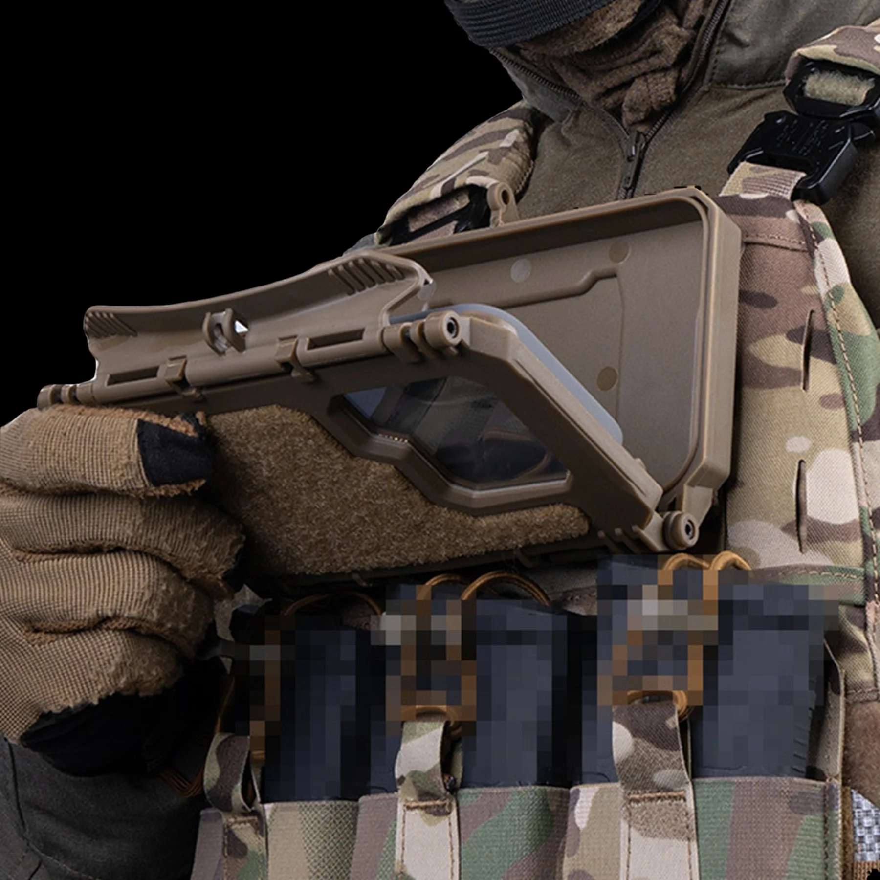 Funda de teléfono táctica Universal V2 PLUS MOLLE, chaleco con mapa, tablero de navegación GPS, soporte para dispositivo para Airsoft, Paintball, caza, juego CS - imagen 2