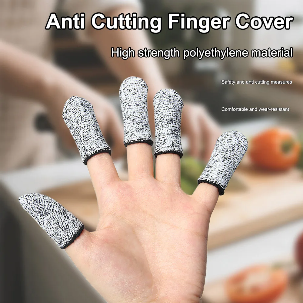 10 Uds. Cubierta anticorte para los dedos nivel 5 guantes de seguridad de alta resistencia herramientas de protección de seguridad antideslizantes resistentes al desgaste - imagen 5