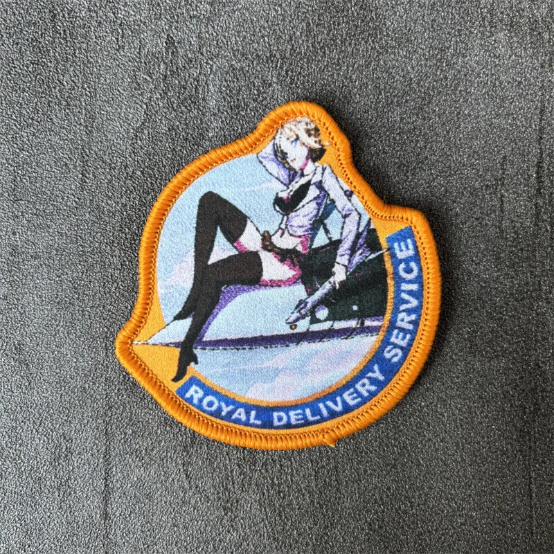 Parche de Anime para chica, brazalete estampado, insignia de moral táctica, gancho, parches militares, accesorios para mochila, pegatinas para ropa - imagen 5