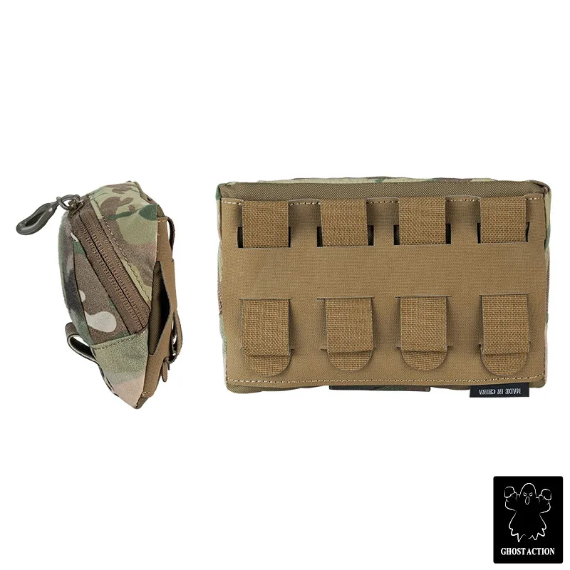 Una bolsa de camuflaje con bolsillo en la parte delantera