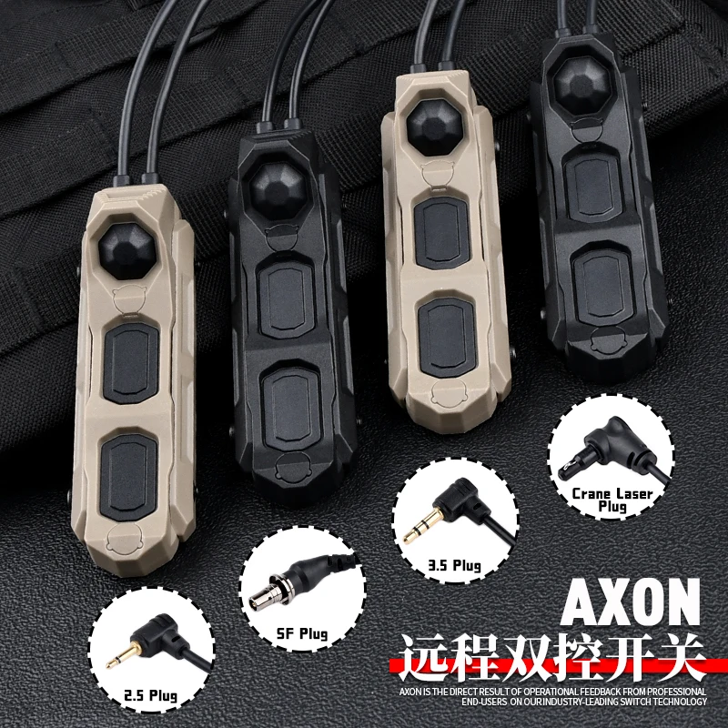 WADSN-linterna táctica AXON M300 M600, interruptor remoto de luz Scout SF/2,5mm/3,5mm/Crance, enchufe láser, compatible con M-LOK de riel de 20mm, Keymod - imagen 3