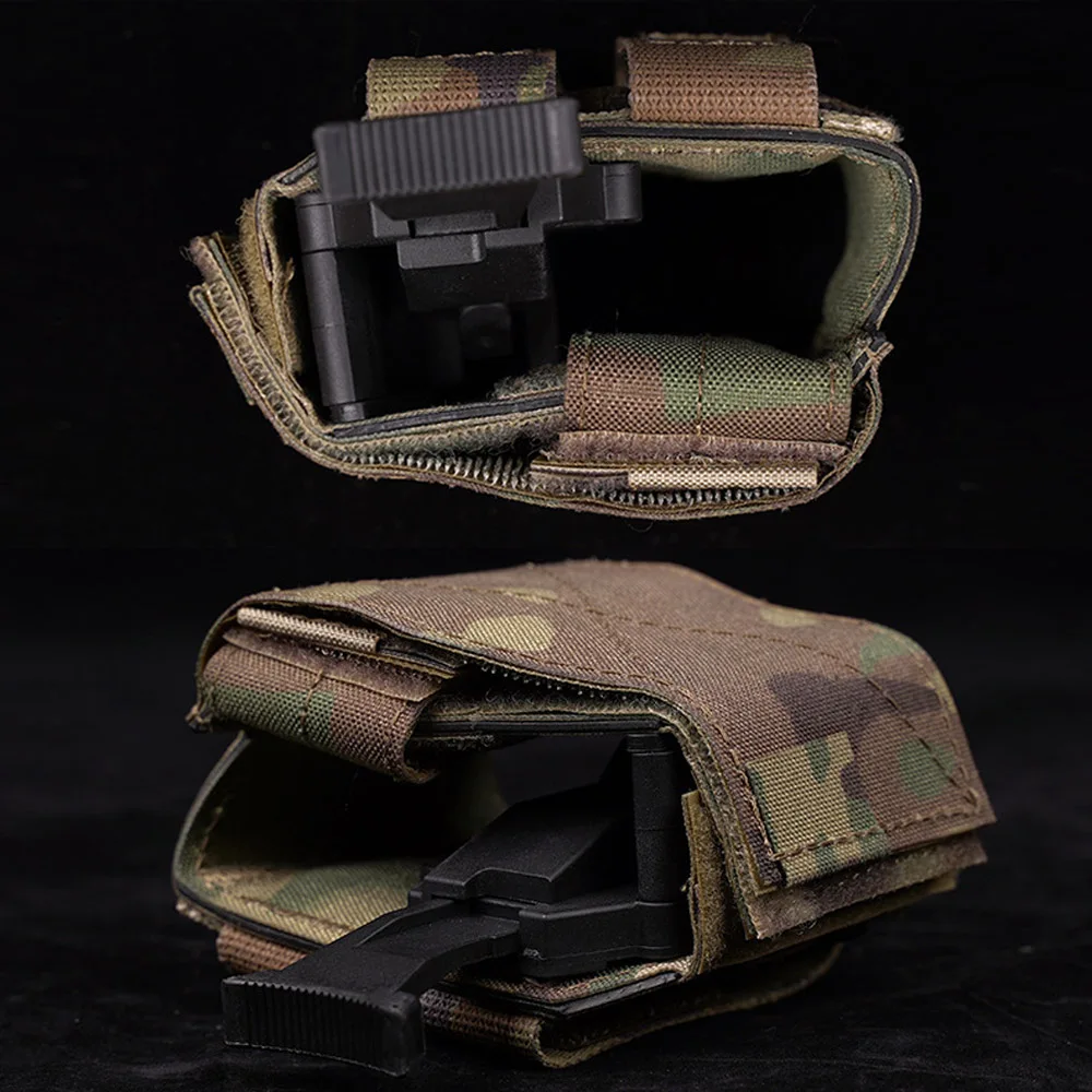 Fundas tácticas universales MOLLE, cinturón de caza al aire libre, equipo Airsoft con plataforma de pierna caída, adaptador de liberación rápida QLS - imagen 5
