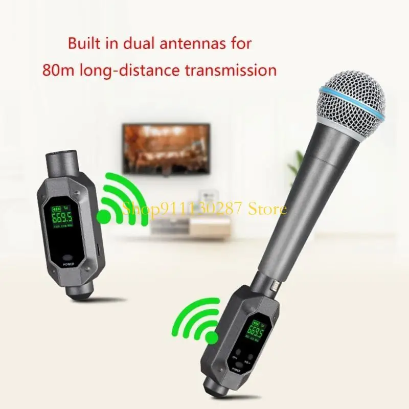 J1HC conveniente sistema con micrófono inalámbrico convertidor tipo C carga para micrófono cable - imagen 4