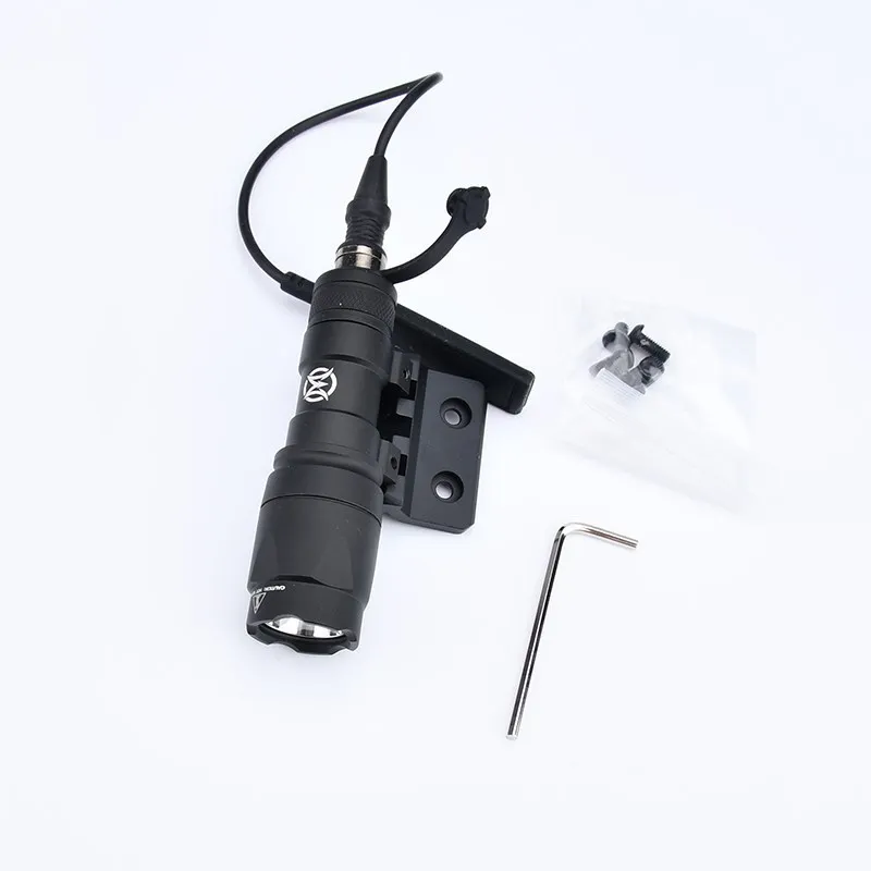 WADSN linterna táctica M300 foco de caza al aire libre M600C Base de montaje compensado M600 Base de luz de explorador compatible con Mlok Keymod - imagen 4