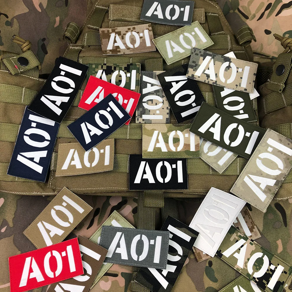 Parche reflectante infrarrojo IR IFF de corte láser personalizado, señal de llamada de Radio, cintas de nombre, letras blancas, tácticas moral, Airsoft militar - imagen 3