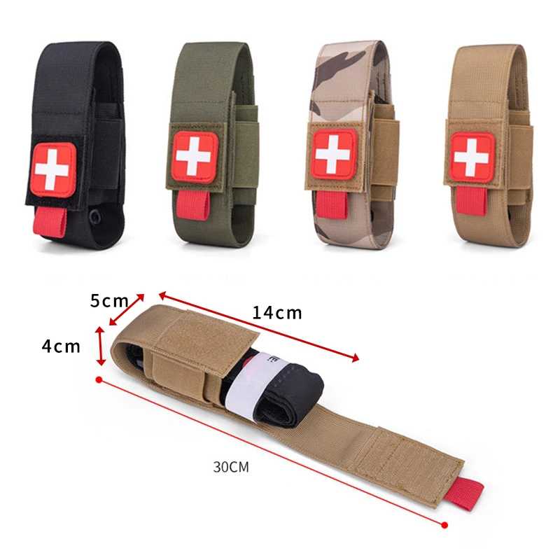 Juego de tijeras para exteriores, bolsa protectora de almacenamiento de torniquete Molle, Kit de supervivencia de rescate, supervivencia para senderismo y acampada - imagen 2