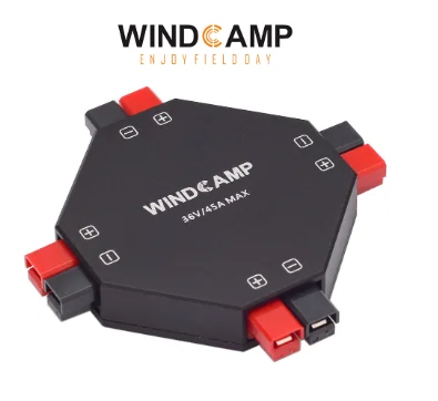 WINDCAMP AP-4 Divisor de potencia compatible con 15A, 30A, 45A AP Conector de alimentación Fuente de alimentación Distribuidor HAM Radio - imagen 2