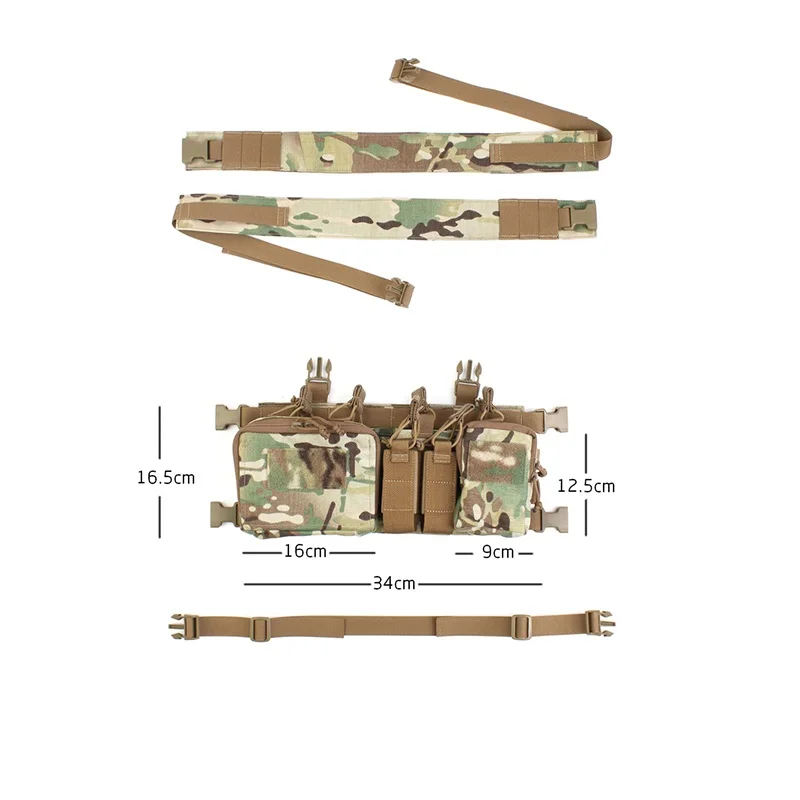 Pew D3CRH chaleco táctico de pecho para entrenamiento y campo - imagen 5