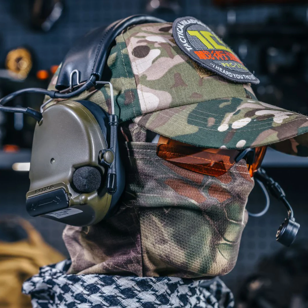 Auriculares con cancelación de ruido y captación táctica C5 para exteriores, rango de disparo, comunicación, reconocimiento de posición de escucha - imagen 4