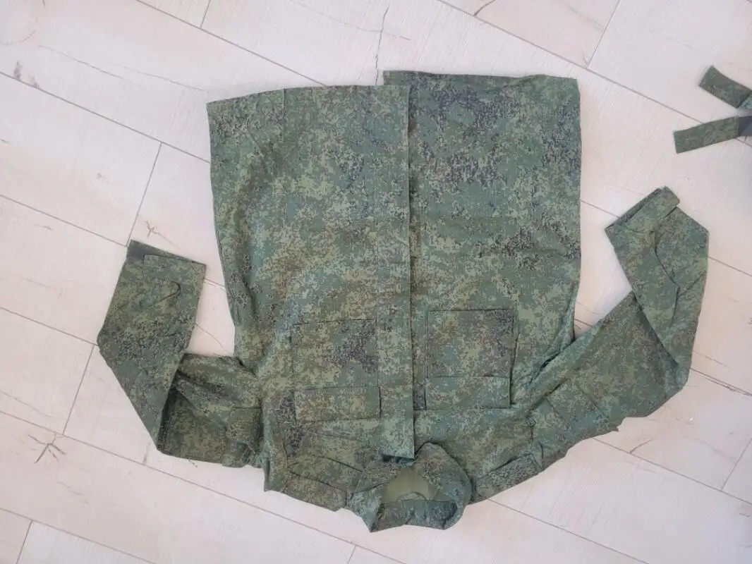 Conjunto de traje de camuflaje digital ruso para exteriores, traje de entrenamiento para hombre verde pequeño - imagen 2