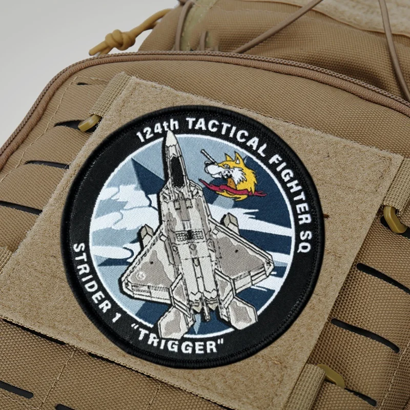 Parche de tela circundante para juego de combate Ace, insignia de moral para ropa, parche militar táctico con gancho, pegatinas para mochila - imagen 2
