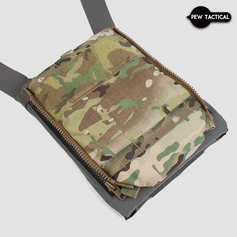 PEW TACTICAL FERRO STYLE Panel trasero Zip de agua en placa FCPC V5 bolsa de hidratación airsoft - imagen 4