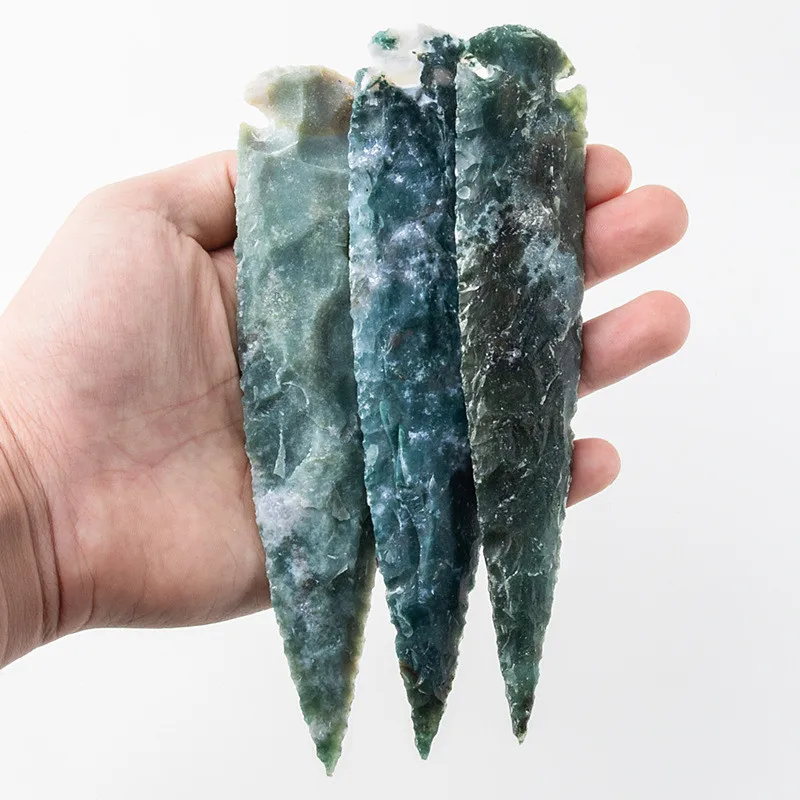 Colgante de ágata natural hecho a mano: dije decorativo de piedra azul retro (varios tamaños disponibles) - imagen 3