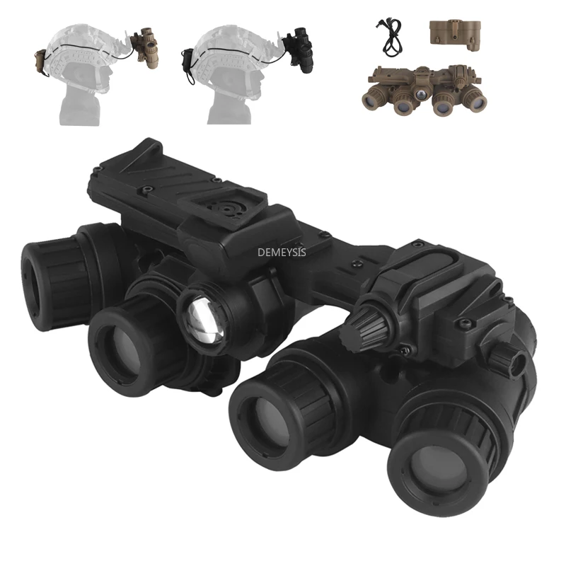Caza GPNVG18 visión nocturna modelo simulado NVG soporte accesorios para casco cascos tácticos adaptador de montaje NVG modelo DUMMY - imagen 2