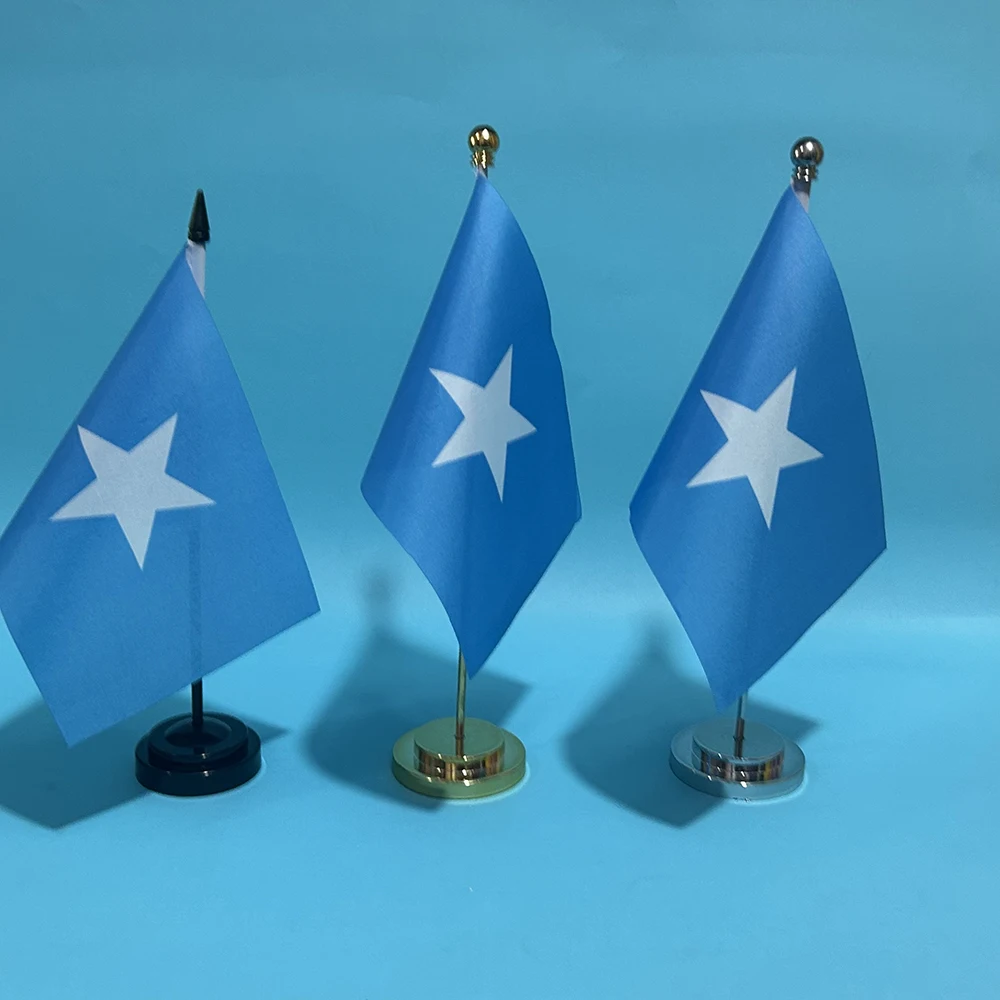 Sky Somalia – Bandera nacional para mesa de escritorio - imagen 2