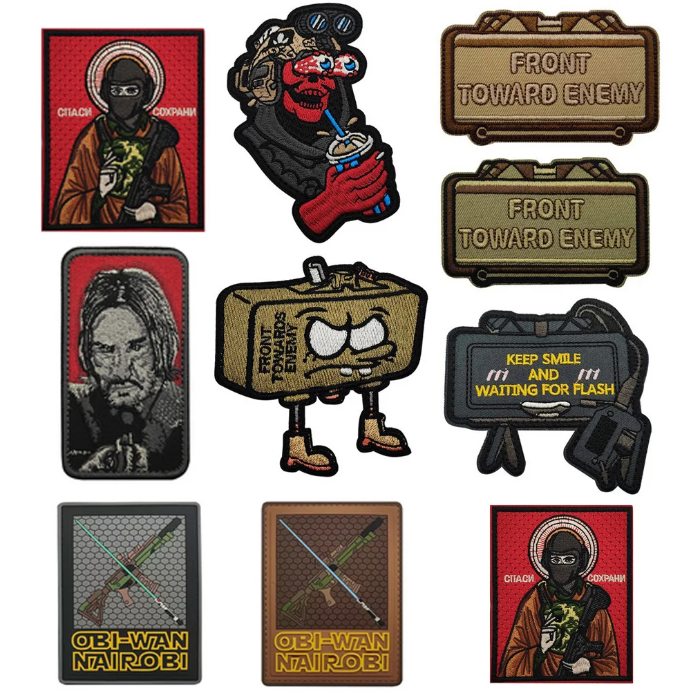 Insignia mágica táctica bordada, dios de la guerra ruso, frente hacia el brazalete Enemy, paquete de accesorios, parche de mochila, nuevo