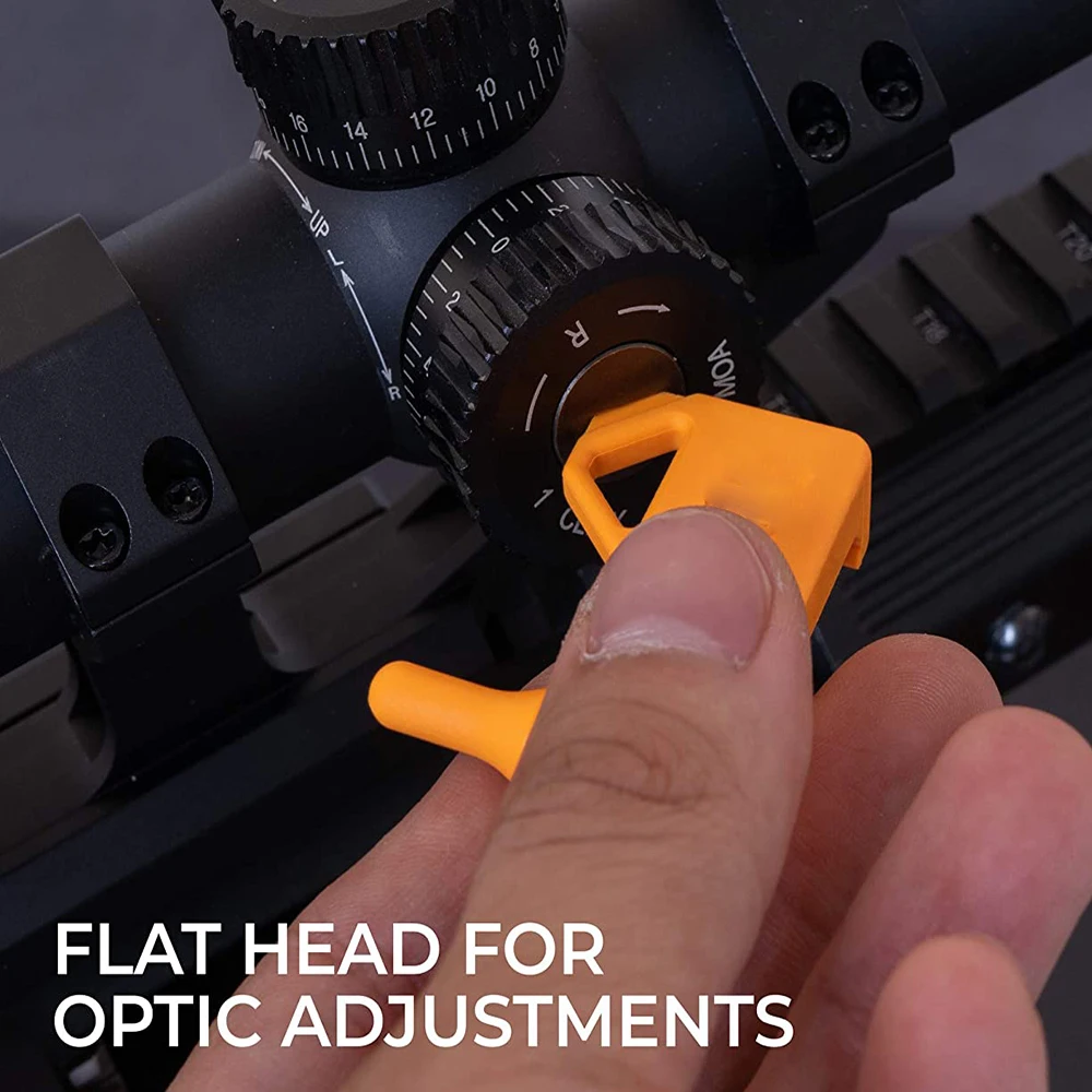 La bandera de seguridad de la cámara táctica incluye herramienta de cabeza plana integrada y un adaptador de riel Picatinny deslizante para Rifle común de caza - imagen 3