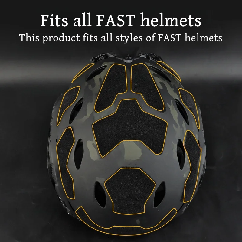 Parches adhesivos de gamuza de corte alto para casco rápido al aire libre, gancho y bucle, accesorios para casco rápido - imagen 3