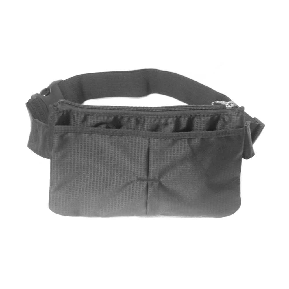 Riñonera deportiva unisex con cremallera de color sólido, riñonera deportiva impermeable con múltiples bolsillos, bolsa para deportes al aire libre para correr y andar en bicicleta